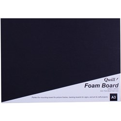 Quill Foam Board A3 Black