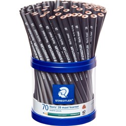Staedtler Noris Maxi Learner Graphite Pencils Cup 2B Pack of 70