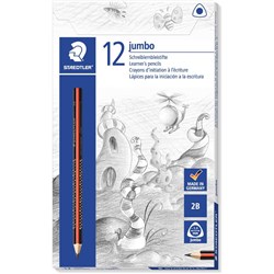 Staedtler Jumbo Triangular Graphite Pencils 2B Pack of 12